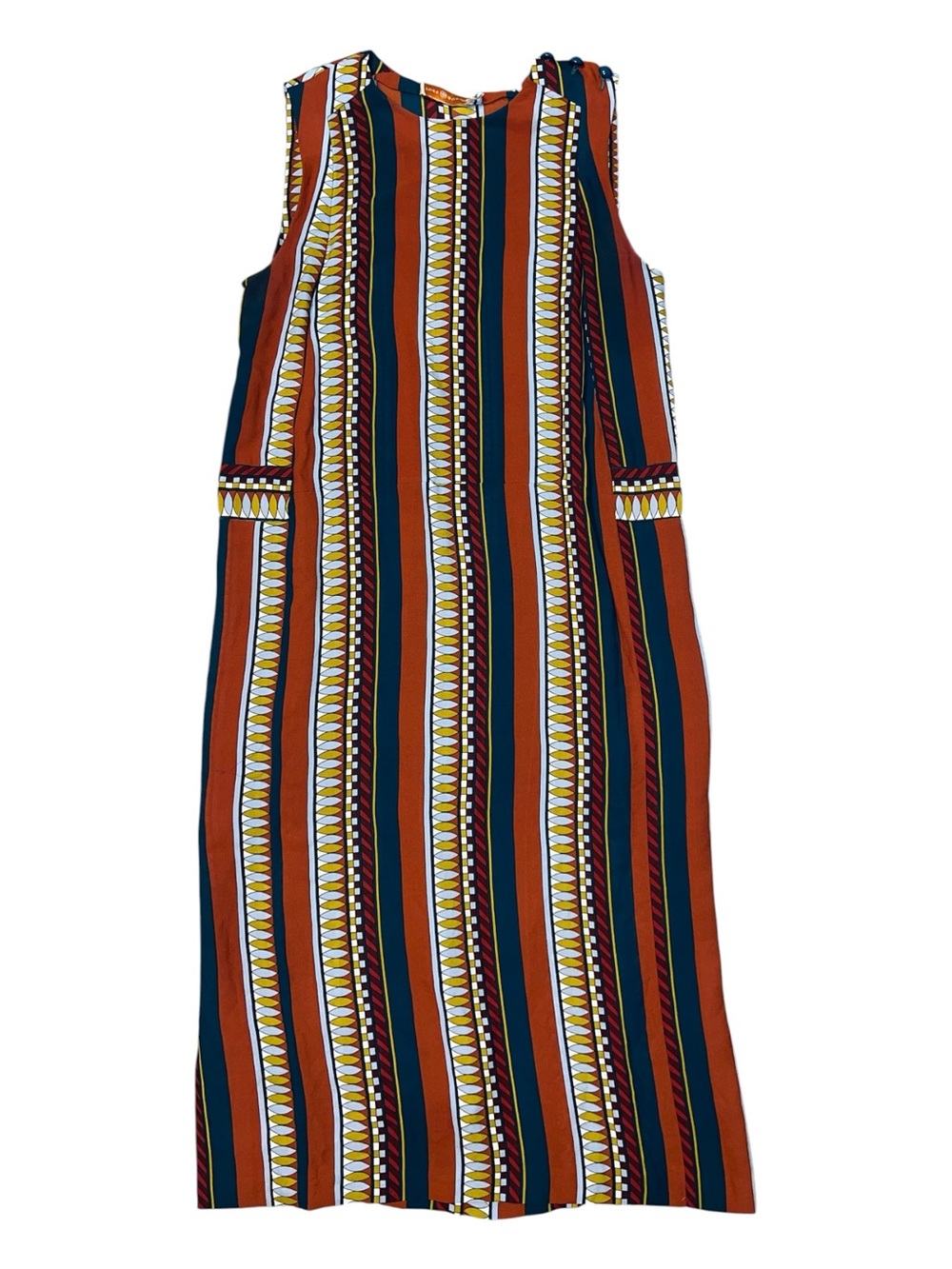 Tory Burch Sleeveless Striped Maxi Dress size 2